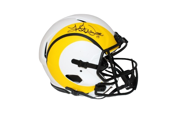 Kurt Warner Autographed Signed Los Angeles Rams Authentic Lunar Helmet HOF Beckett 