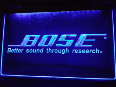 Bose LED Neon Light Sign for Audio store or service sound studio