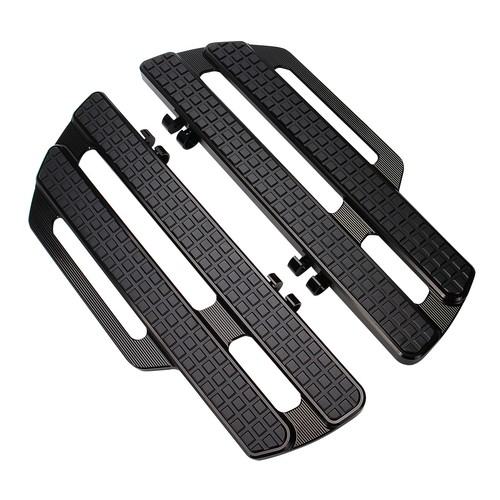 Pair Front Floorboards Foot Pegs For Harley FL Softail Fat Boy Touring Road King - Picture 7 of 11