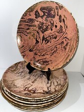 8- SASCHA BRASTOFF - Balletto Surf Firmato - Piatti da 10" Rosa e Oro!!