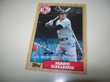 1987 TOPPS MARC SULLIVAN AUTOGRAPH SIGNED AUTO #66 BOSTON RED SOX