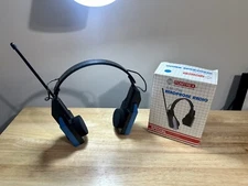 Pomtrex AM/FM Headphone Portable Radio (built-in) Headset. Tested And Working.