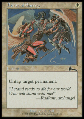 Magic the Gathering MTG Burst of Energy (3) Urza's Legacy   LP