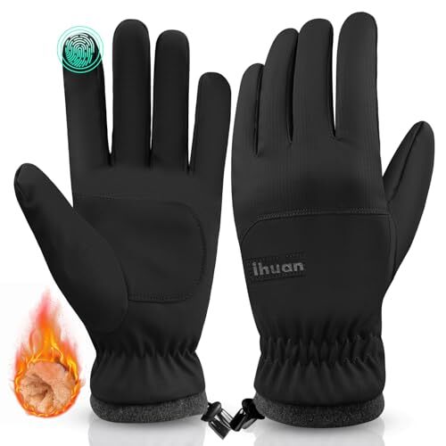 Waterproof Windproof Winter Gloves for Men Women - Warm Cold Weather Touchscreen-image