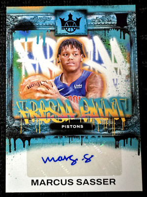 2023-24 Panini Court Kings - Marcus Sasser - Fresh Paint (Auto) Purple /49