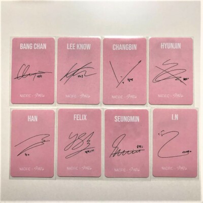 Stray kids skz NACIFIC pink lenticular Official Photocard Photo