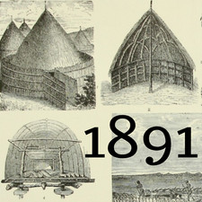 1891 ISOLE FIJI NUOVA CALEDONIA LOUISIADE PRIMITIVA LITOGRAFIA CANNIBALE STAMPA