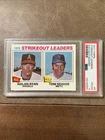 1977 Topps 1976 Strikeout Leaders #6 Nolan Ryan Tom Seaver PSA VG-EX 4