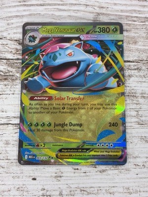 Pokemon Card - Mega Venusaur ex 3/132 Mega Evolution NM Near Mint
