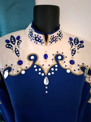 WESTERN PLEASURE SHOW SHIRT JACKET HORSEMANSHIP SHOWMANSHIP WOODS M - Photo 1/4