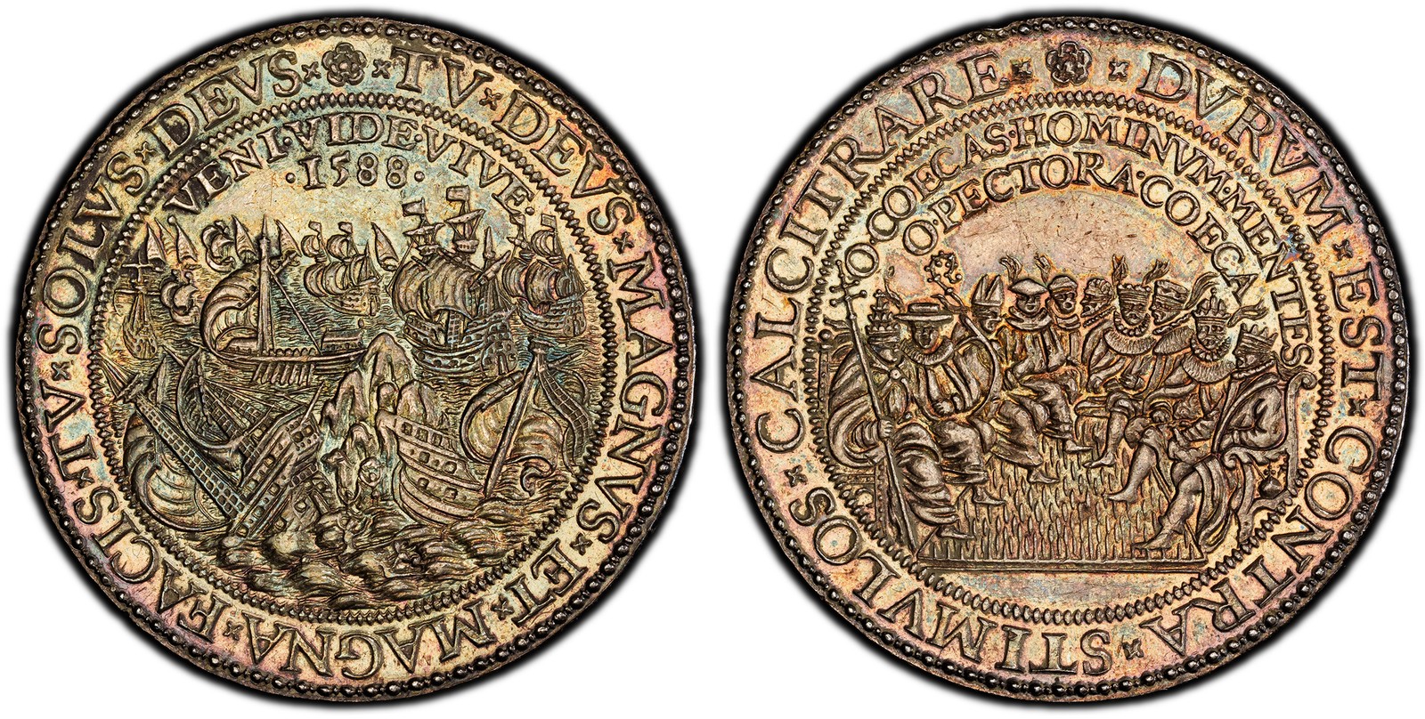 NETH Holland 1588 Medal PCGS MS62 van Loon I 390/384/1 Defeat of Spanish Armada