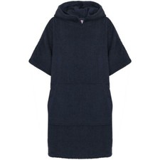 A2Z 4 Kids Bathrobe 100 Cotton Navy Hooded Bathing Dressing Gown Unisex 2-13 Yr