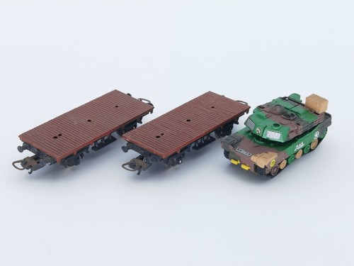 2 HO LIMA WAGON PLAT AVEC UN  TANK REALTOY Y 408815 USA | Zustand: Occasion