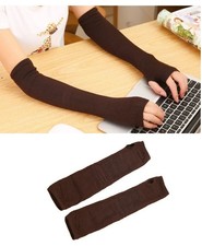 Women Winter Long Fingerless Gloves Knitted S...