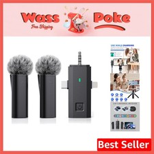 Versatile Wireless Microphone System - Clip-on Design for Seamless Recording