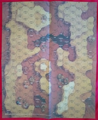 Classic BattleTech Paper Map CBT Deep Canyon #2