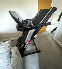 Reebok A2.0 Electric Folding Treadmill Black Safety Key Transport Wheels