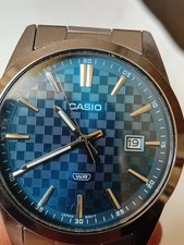 NEW Casio Classic Stainless Steel Blue Dial Men's Quartz Watch - MTP-VD03D-2A2