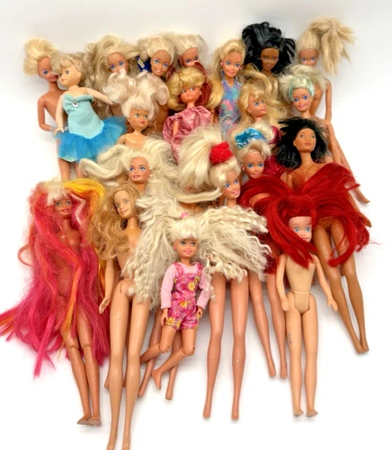 Lot of Barbie Dolls Mattel Vintage 80s 90s Mixed TLC Craft Play