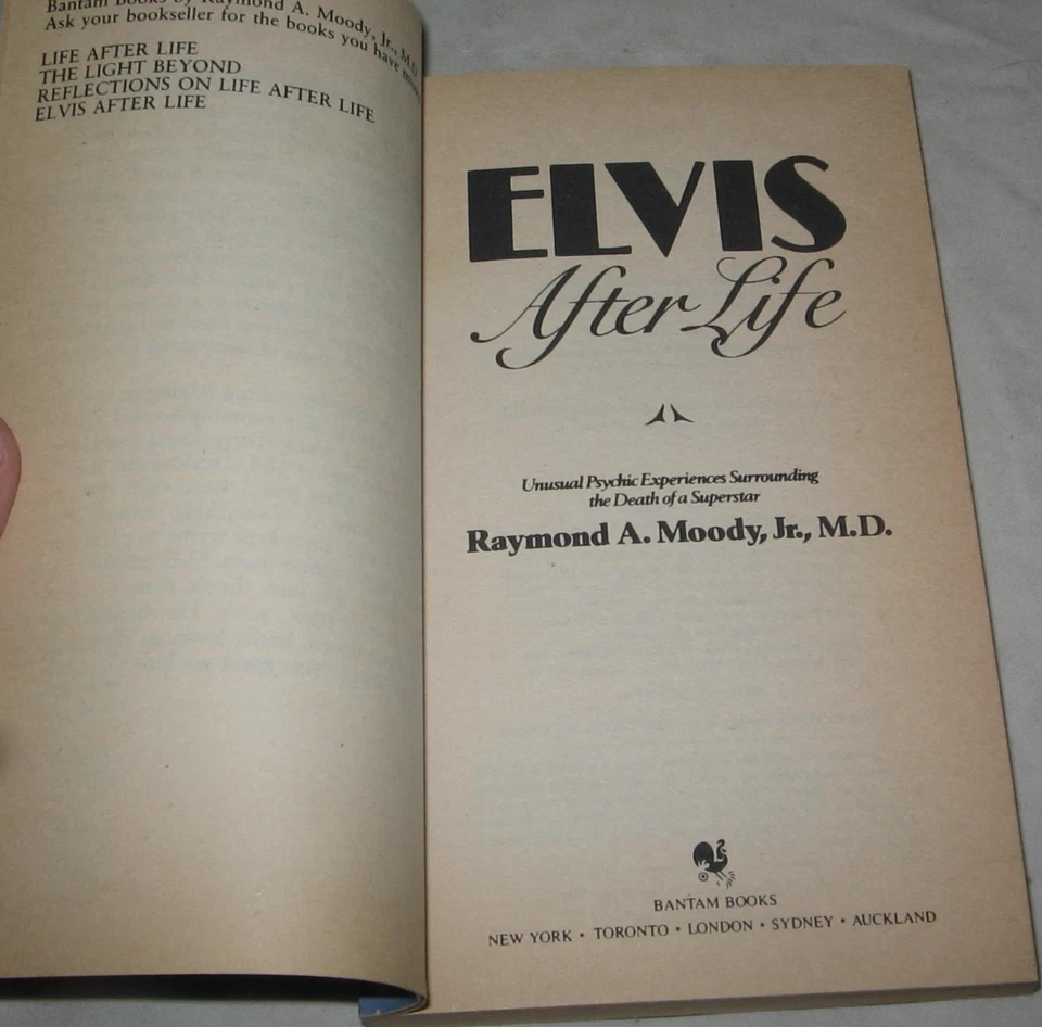 Elvis after Life by Raymond A. Moody Jr. 1989 1st PB Paranormal excellent Ghost Foto 4 de 4