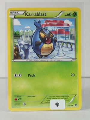 Karrablast - Plasma Blast #6 - POKEMON - singles - U Pick