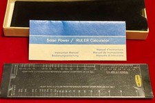 New Advertising Lilly Poista Calculator Ruler Combo  Solar Power In Original Box