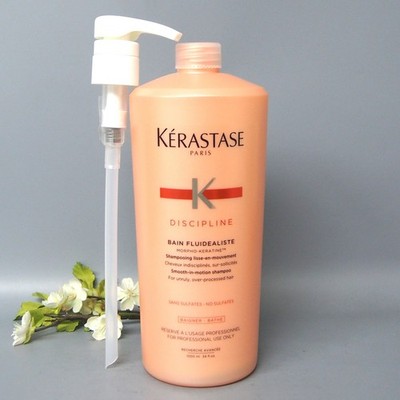 W PUMP Kerastase Discipline Bain Sulfate free Fluidealiste 1000ml / 34oz