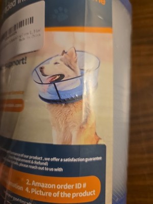 Upgraded Inflatable Dog Cone Collar Dogs After Surgery Adjustable Soft Large L