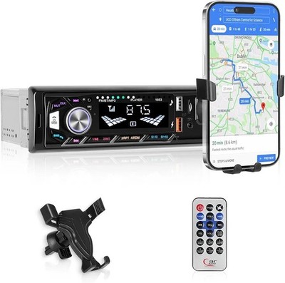 XO1 Hodozzy Autoradio Bluetooth Single DIN Autoradio mit UKW Radio Bunt