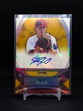 2010 Bowman Sterling Prospect Auto Gold Refractor Seth Blair SP 02/50 Cardinals