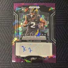 2025 Panini Prizm Draft Picks - Kaleb Johnson #SD-KJN Purple Ice 128/199 Iowa