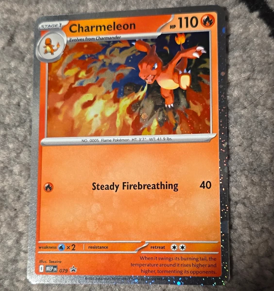 Pokémon Charmeleon Pokémon TCG Individual Collectible Card Game