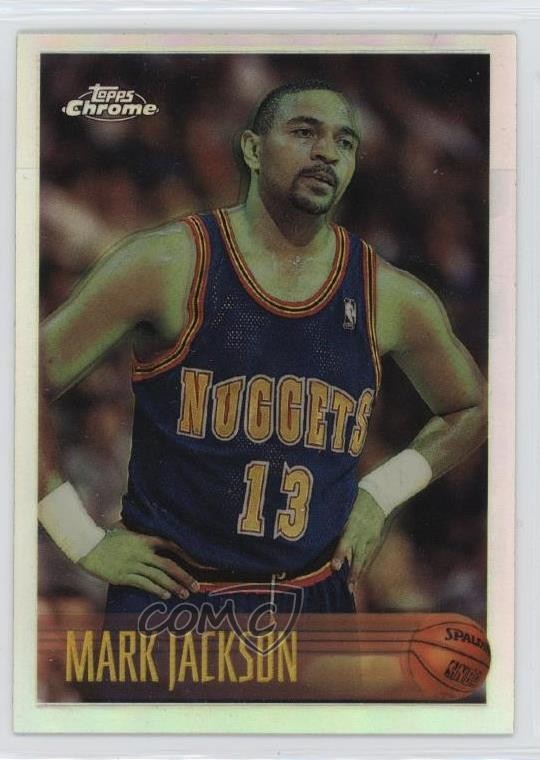 1996-97 Topps Chrome Refractor Mark Jackson #166R 15eb