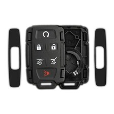 KeylessOption Keyless Entry Remote Control Car Key Fob Case Shell Black