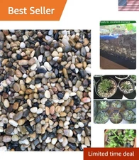 Elegant 12 LBS Natural River Rock Stones - Perfect for Landscaping and Aquariums
