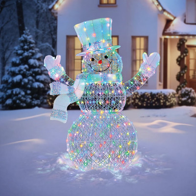 Member's Mark 5' Pre-Lit Color Changing Snowman Free Shipping
