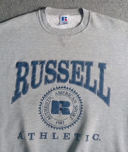 Vintage Russell Athletic Sweatshirt Men's XL Spellout Made In USA Crewneck 90s - Picture 3 of 11