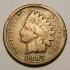 1897 Indian Head Cent Penny VG-Details  "Actual Coin Pictured -  Not Cleaned"