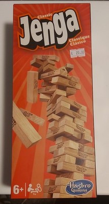 Hasbro Jenga Classic Gesellschaftsspiel, Holzklötze, Neu in OVP