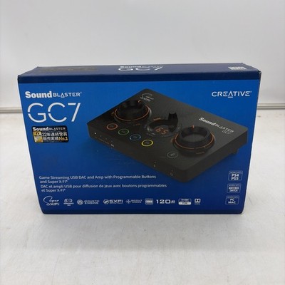 Creative Sound Blaster GC7 Game Streaming DAC Amp ft Programmable Buttons, Super