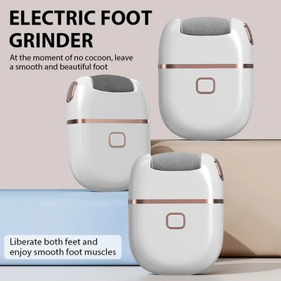 Rechargeable Electric Foot Grinder Dead Skin Remover Calluses Feet Scrubber...