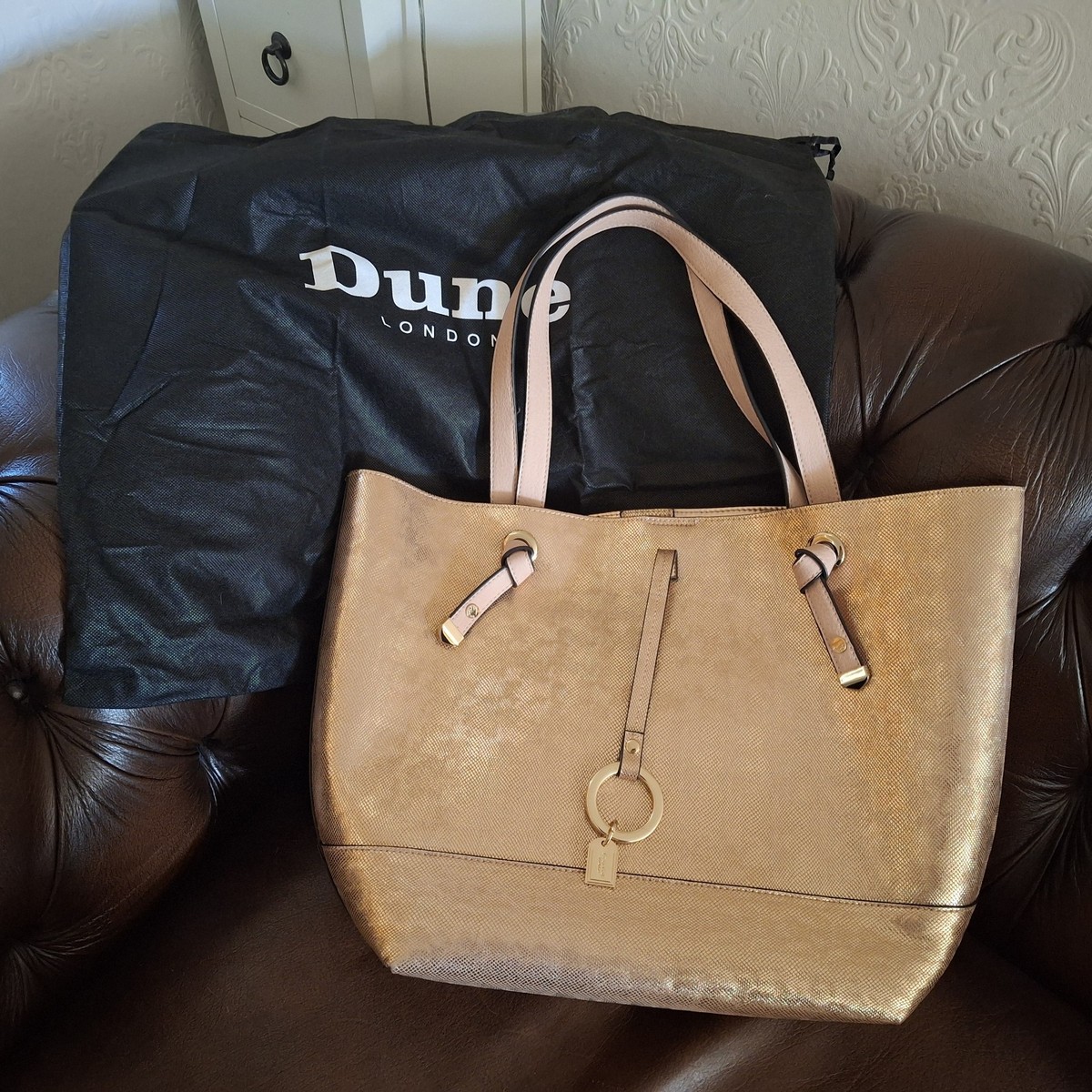 Dune London Women's Tote Bag ROSE GOLD UK