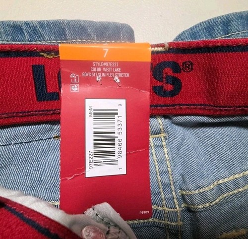Levi's Boys 511 Slim Flex Stretch Denim Jeans Size 7 Regular Color: West Lake - Picture 4 of 4