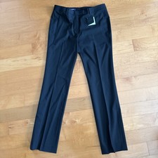 NWT 6 Brooks Brothers Wool Stretch Lucia Trousers Pants Black 198 Slim Bootcut