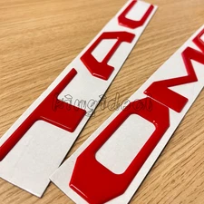 For Tacoma 2016-2023 3D Raised Sticker Tailgate Insert Letters Emblem Gloss Red
