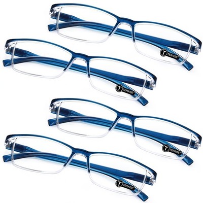 TERAISE Anti- UV Reading Glasses 4 Pairs Blue Light Blocking Reader Womens Me...
