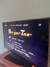 Burger Time (Nes, Nintendo Entertainment System) Tested and Working!