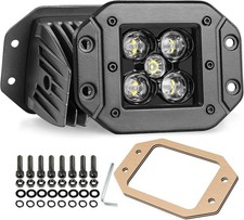 Flush Mount LED Pods, Lumimotor 2Pcs 5 Inch CREE LED Bumper Lights Flush Mount O