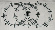 Metal 10  Wreath Forms 9 Clips Clamps Heavy Duty Lot Of 3 Pronged Adjustable