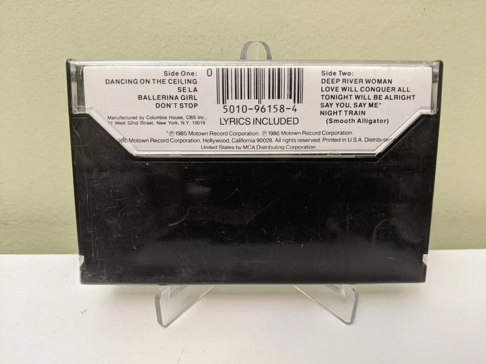 Lionel Richie Dancing On The Ceiling Cassette Tape Motown Records 1986 - Image 2 of 4